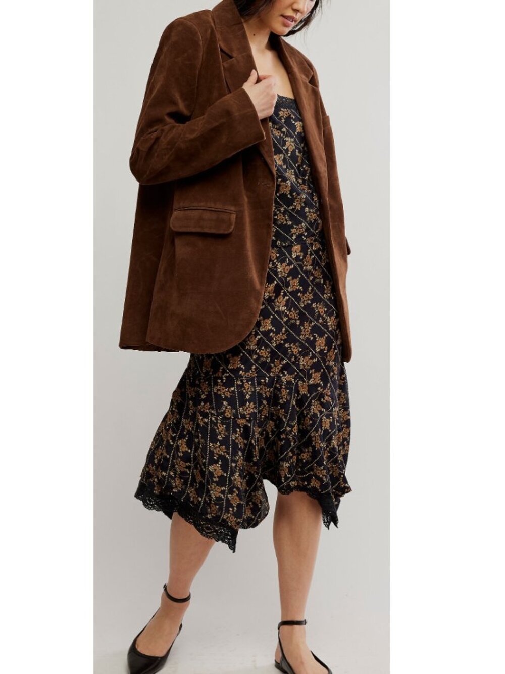 Free People Oversized Brown Blazer - Picture 7 of 13